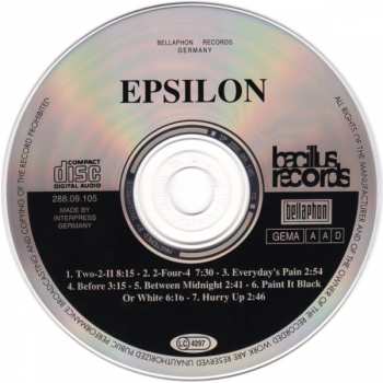 CD Epsilon: Epsilon 120724