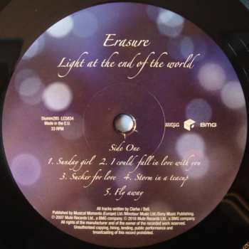 LP Erasure: Light At The End Of The World LTD 79348