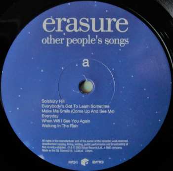 LP Erasure: Other People's Songs LTD 79224