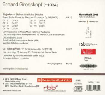 CD Erhard Grosskopf: Plejaden · KlangWerk 11 94252