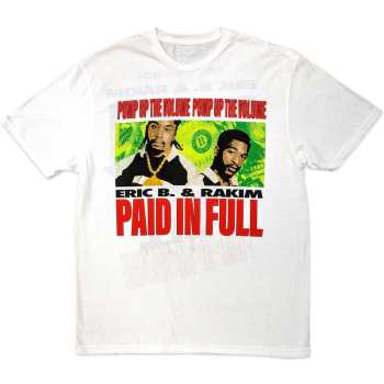 Merch Eric B. & Rakim: Eric B. & Rakim Unisex T-shirt: Paid In Full (back Print) (x-large) XL