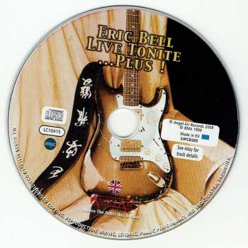 CD Eric Bell: Live Tonite ... Plus! 92203