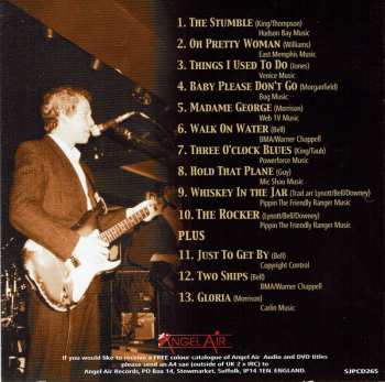 CD Eric Bell: Live Tonite ... Plus! 92203