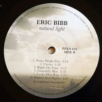LP Eric Bibb: Natural Light LTD 87969