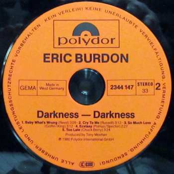 LP Eric Burdon: Darkness - Darkness