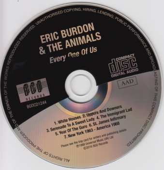CD Eric Burdon & The Animals: Every One Of Us 279137