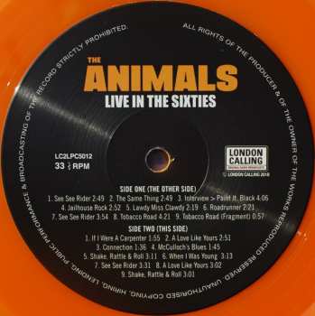 2LP Eric Burdon & The Animals: Live In The Sixties LTD | NUM | CLR 419395