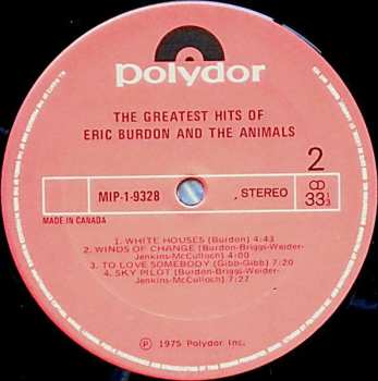 LP Eric Burdon & The Animals: The Greatest Hits Of Eric Burdon And The Animals 518717