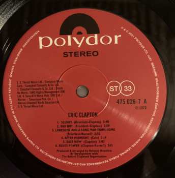 LP Eric Clapton: Eric Clapton