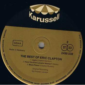 LP Eric Clapton: The Best Of Eric Clapton