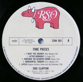 LP Eric Clapton: Time Pieces - The Best Of Eric Clapton