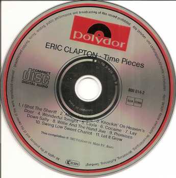 CD Eric Clapton: Time Pieces - The Best Of Eric Clapton 387442