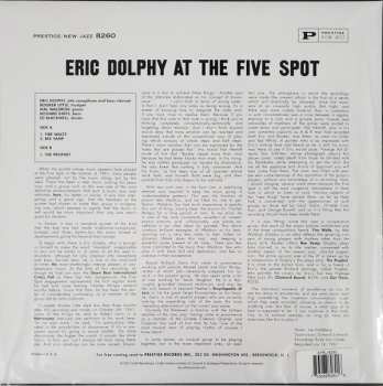 LP Eric Dolphy: At The Five Spot Volume 1. CLR 444317