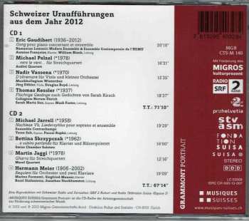 2CD Eric Gaudibert: Grammont Sélection 6 - Schweizer Uraufführungen aus dem Jahr 2012 117228