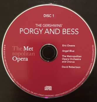 3CD Eric Owens: The Gershwin's Porgy And Bess 277397