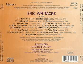 CD Eric Whitacre: Cloudburst And Other Choral Works 329115