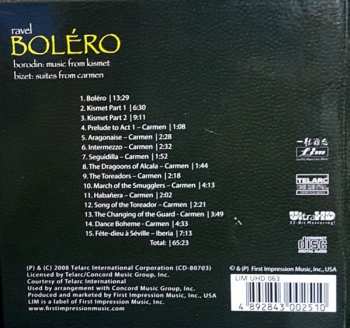 CD Erich Kunzel: Ravel: Bolero, borodin: music from kismet, bizet: suites from carmen 538119