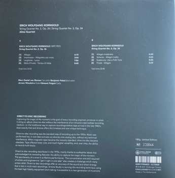 LP Erich Wolfgang Korngold: String Quartet No. 2, Op. 26 | String Quartet No. 3, Op. 34 LTD 417994