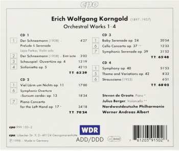 4CD Erich Wolfgang Korngold: Orchestral Works 1-4 296736