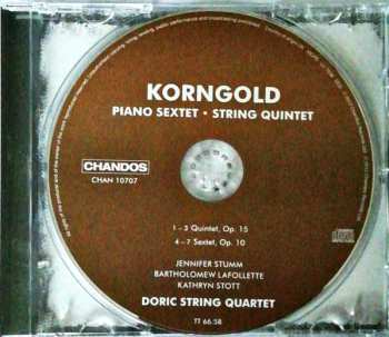 CD Erich Wolfgang Korngold: String Sextet - Piano Quintet 301554