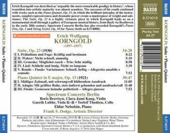 CD Erich Wolfgang Korngold: Suite, Op. 23 • Piano Quintet, Op. 15 315972