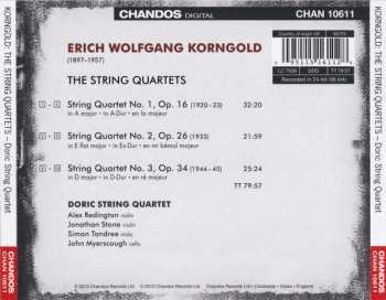 CD Erich Wolfgang Korngold: The String Quartets 340691