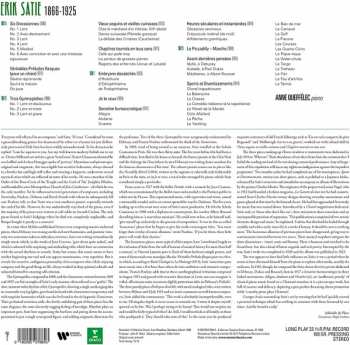 2LP Erik Satie: 3 Gymnopédies, 6 Gnossiennes & other Piano works 392391