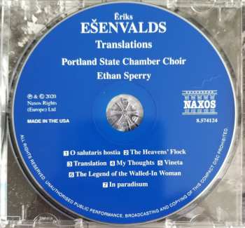 CD Ēriks Ešenvalds: Translations 121522