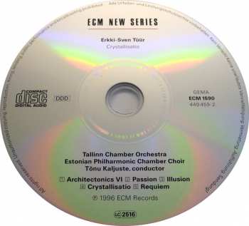 CD Erkki-Sven Tüür: Crystallisatio 326699