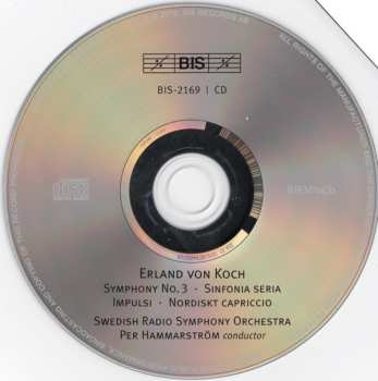 CD Erland Von Koch: Symphony No. 3 / Sinfonia Seria 462991
