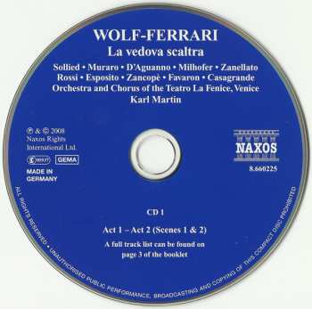 2CD Ermanno Wolf-Ferrari: La Vedova Scaltra 259416