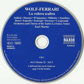 2CD Ermanno Wolf-Ferrari: La Vedova Scaltra 259416
