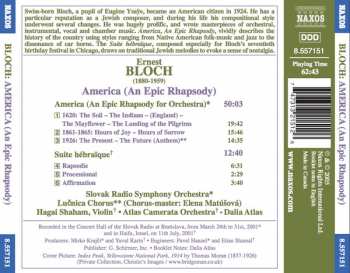 CD Ernest Bloch: America (An Epic Rhapsodie) - Suite Hébraïque 121429
