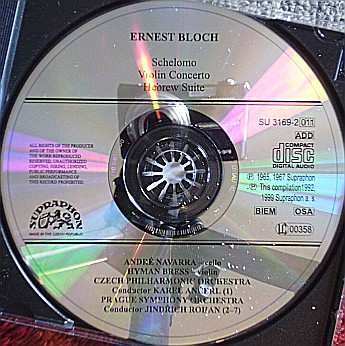 CD Ernest Bloch: Schelomo - Violin Concerto - Hebrew Suite 52446