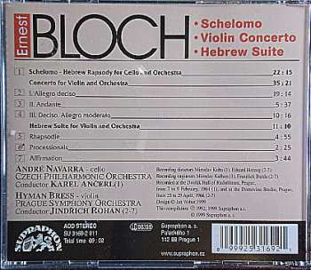CD Ernest Bloch: Schelomo - Violin Concerto - Hebrew Suite 52446