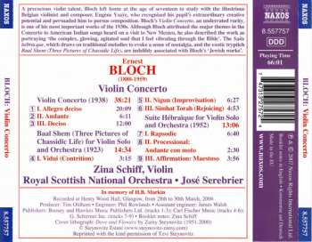 CD Ernest Bloch: Violin Concerto, Baal Shem, Suite Hébraïque 290483