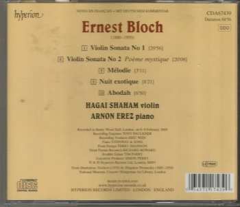 CD Ernest Bloch: Violin Sonatas 335551