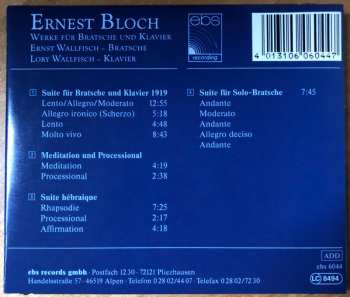 CD Ernest Bloch: Werke Für Bratsche Und Klavier 294184