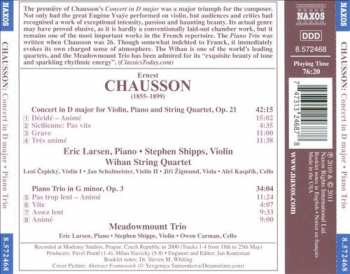 CD Ernest Chausson: Concert In D Major; Piano Trio In G Minor 440770