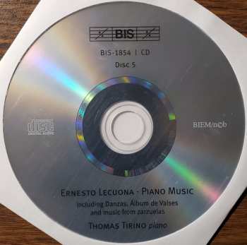 6CD/Box Set Ernesto Lecuona: Ernesto Lecuona-The Piano Music-Selected Songs 275183
