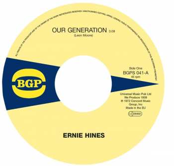 Album Ernie Hines: Our Generation / Rock Creek Park