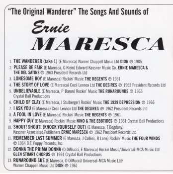 CD Ernie Maresca: The Original Wanderer (The Songs And Sounds Of Ernie Maresca) 266239