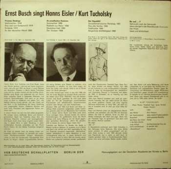 LP Ernst Busch: Ernst Busch Singt Kurt Tucholsky / Hanns Eisler 425547