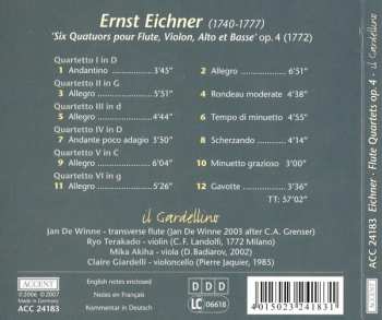 CD Ernst Eichner: Flute Quartets Op.4 493024