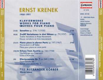 CD Ernst Krenek: Klavierwerke = Works For Piano 190291