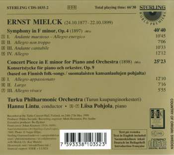 CD Ernst Mielck: Symphony in F Minor, Op. 4 / Concert Piece for Piano And Orchestra, Op. 9  400273