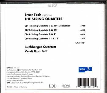 4CD Ernst Toch: Eight String Quartets 192772
