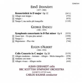 CD Ernst von Dohnányi: Konzertstück In D Major Op 12 / Symphonie Concertante In B Flat Minor Op 8 / Cello Concerto In C Major Op 20 123627