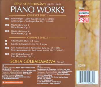 2CD Ernst von Dohnányi: Piano Works 306869