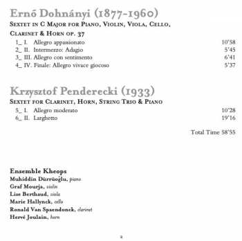 CD Ernst von Dohnányi: Sextets 338111